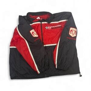 Vtg Dodge Motorsports Racing Champions Apparel Jacket Mens XL Red/Black